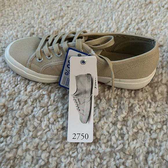 NWT SUPERGA cotu 2750 classic sz6 taupe - Picture 6 of 7